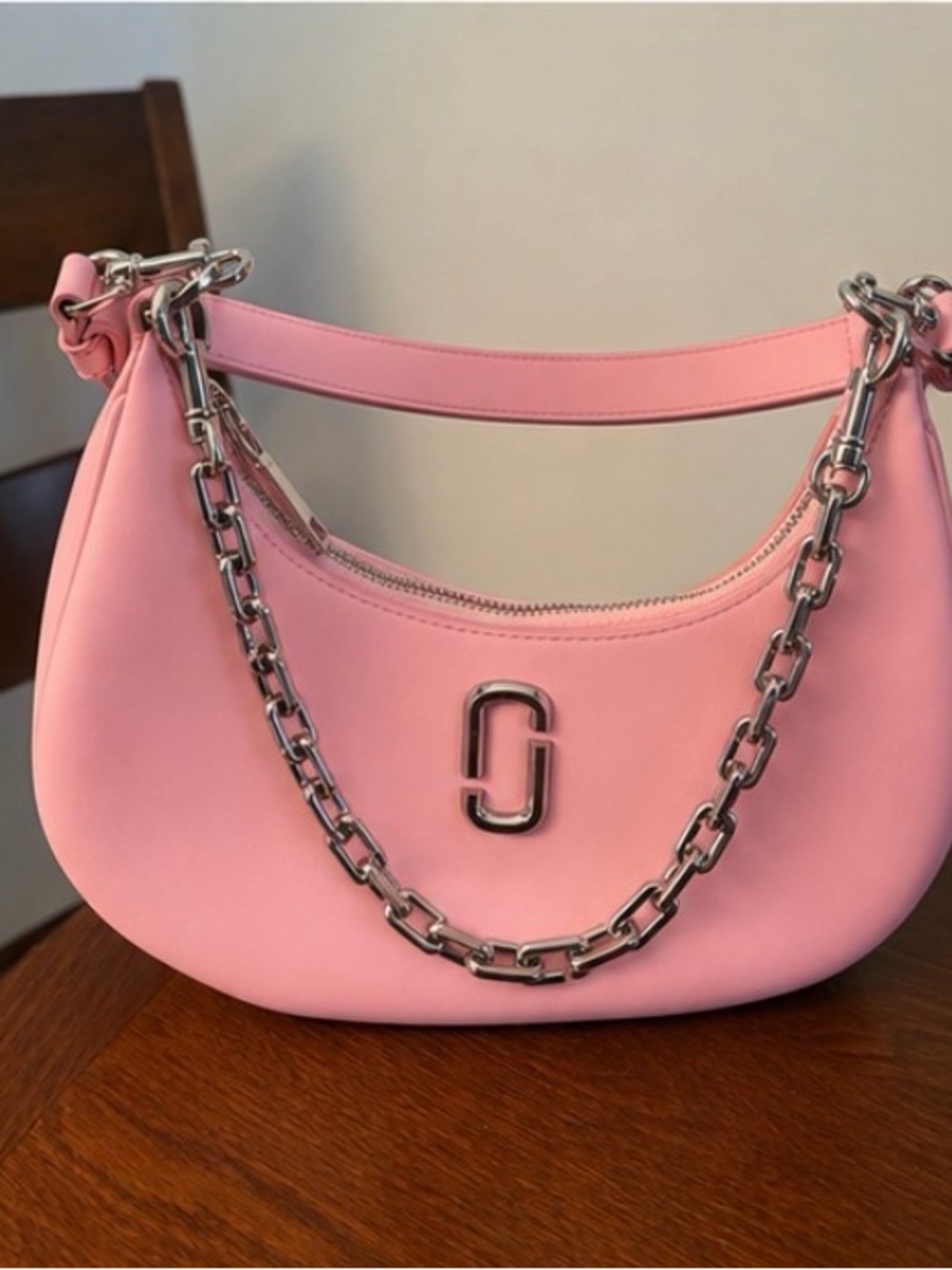 Marc Jacobs Pink Chain-Accent Shoulder Bag